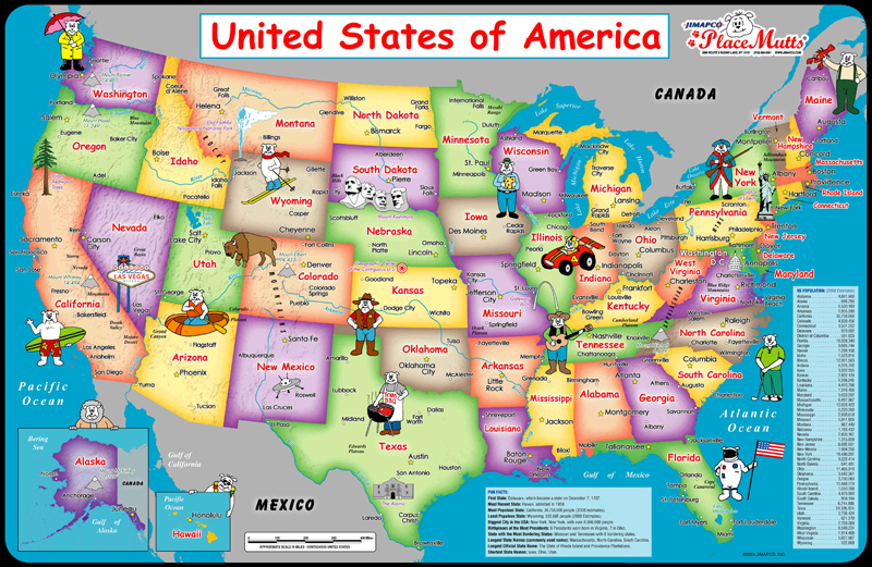 Usa Maps For Kids Cvln Rp